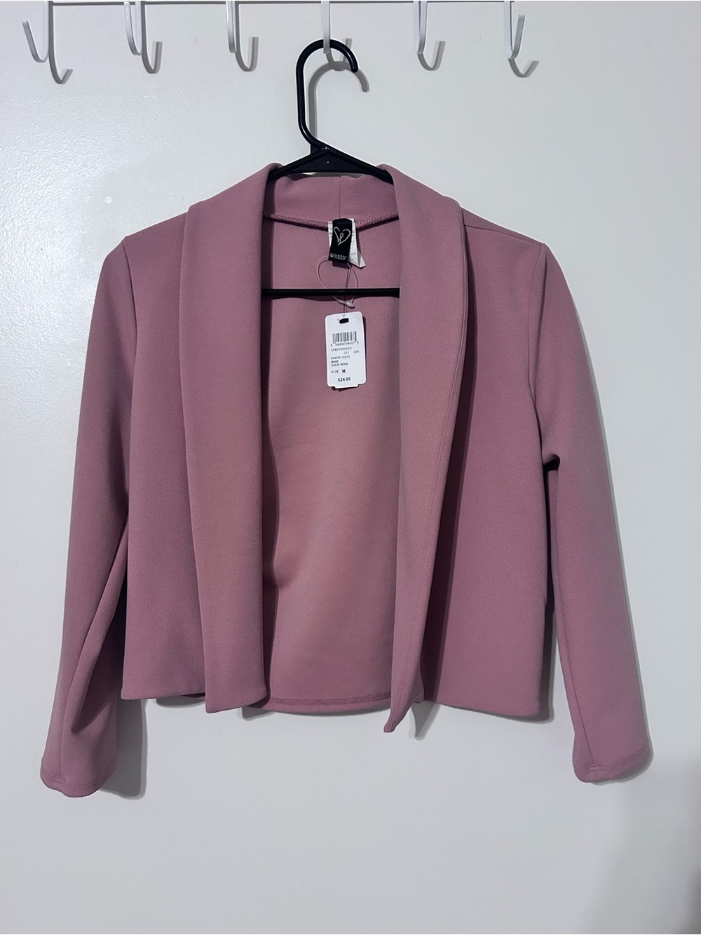 Windsor Mauve Pink Cropped Blazer